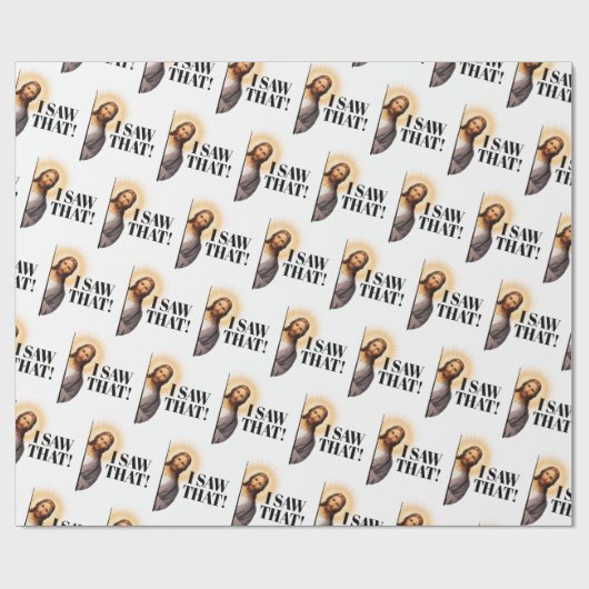 イエスおもしろい引用文 – 私はそれを見た！ ラッピングペーパー (フラット)