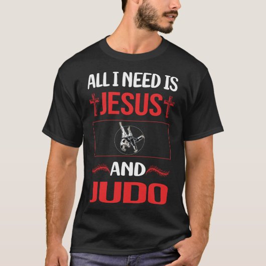 イエスおもしろい柔道 Tシャツ (正面)