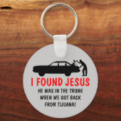 イエスおもしろい様を見つけた無神論者 キーホルダー (正面)