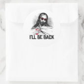 イエスおもしろい:私は戻ってくる ラウンドシール (バッグ)