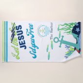 イエスがあなたに無料のビーチタオル ビーチタオル (正面)