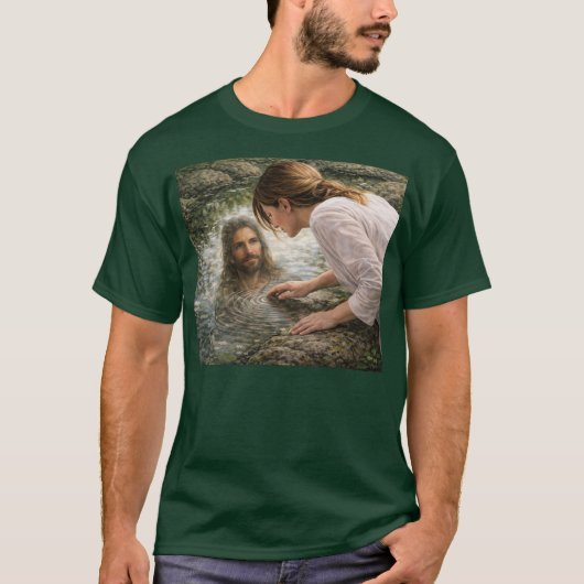 イエスがこちらを見ているTシャツ Tシャツ (正面)