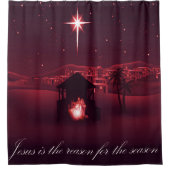 イエスがこの出来事の理由です シャワーカーテン (正面)