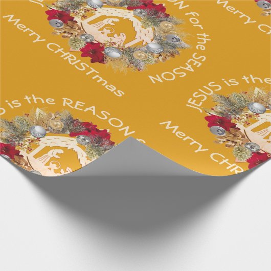 イエスがイエロークリスマスの理由 ラッピングペーパー (角)
