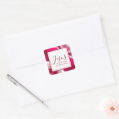 イエスがキャンディクールーの赤いクリスマスの理由 スクエアシール (封筒)