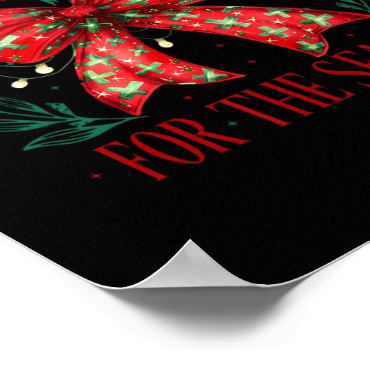 イエスがキリスト教の季節の信仰の理由である ポスター (角)