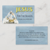 イエスがキリスト教の聖書の引用文 名刺 (正面/裏面)