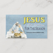 イエスがキリスト教の聖書の引用文 名刺 (正面)