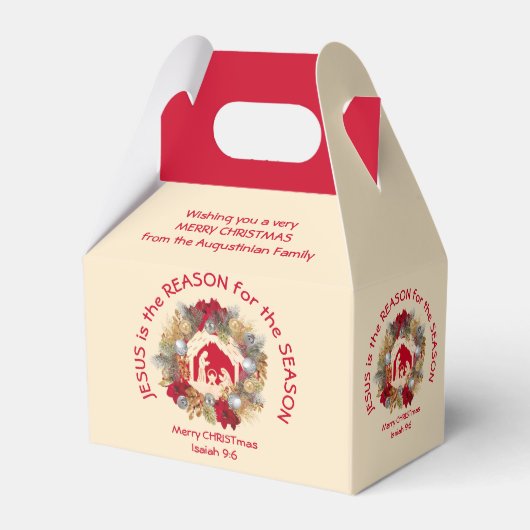 イエスがクリスマスのお願い箱 フェイバーボックス (裏面サイド)