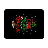 イエスがクリスマスのパジャムの季節の理由 マグネット (横)