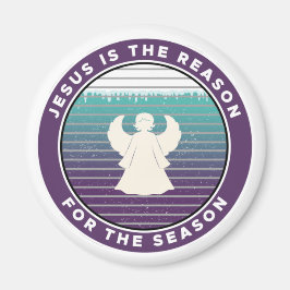 イエスがクリスマスの天使の季節の理由 マグネット