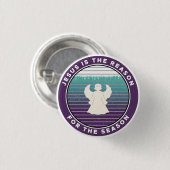 イエスがクリスマスの天使の季節の理由 缶バッジ (正面&裏面)