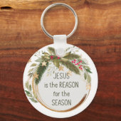 イエスがクリスマスの季節の理由だ キーホルダー (正面)