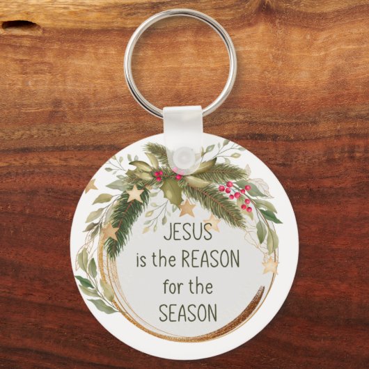 イエスがクリスマスの季節の理由だ キーホルダー (正面)