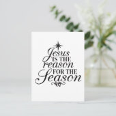 イエスがクリスマスの季節の理由だ シーズンポストカード (スタンド正面)