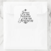 イエスがクリスマスの季節の理由だ スクエアシール (バッグ)