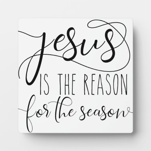 イエスがクリスマスの季節の理由だ フォトプラーク (正面)