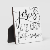 イエスがクリスマスの季節の理由だ フォトプラーク (正面)