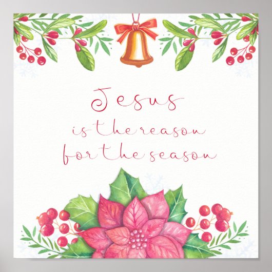 イエスがクリスマスの季節の理由だ ポスター (正面)