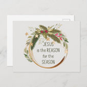 イエスがクリスマスの季節の理由だ ポストカード (正面/裏面)