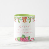 イエスがクリスマスの季節の理由だ マグカップ (中央)