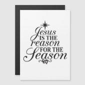 イエスがクリスマスの季節の理由だ マグネット招待状 (正面/裏面)