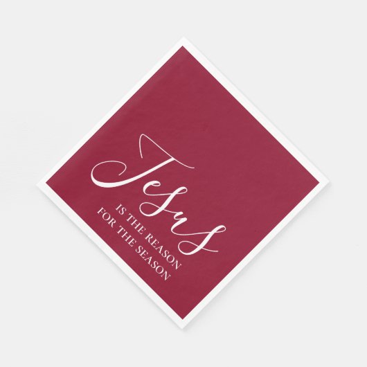 イエスがクリスマスの季節の理由である スタンダードランチョンナプキン (角)