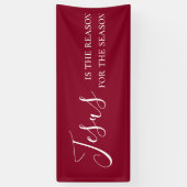 イエスがクリスマスの季節の理由である 横断幕 (縦)