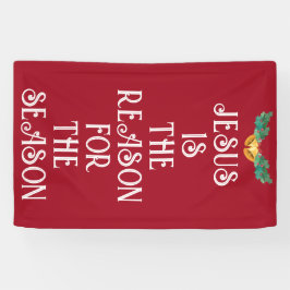 イエスがクリスマスの扉の旗の理由 横断幕