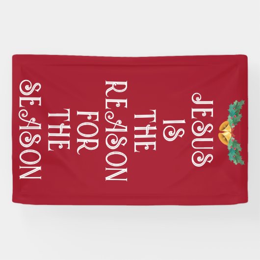 イエスがクリスマスの扉の旗の理由 横断幕 (横)