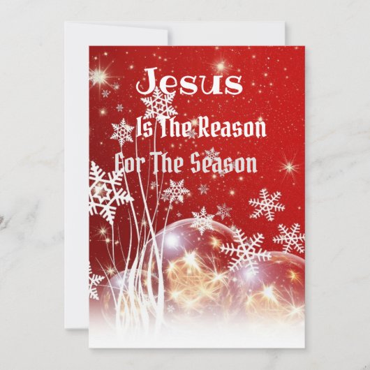 イエスがクリスマスの理由 シーズンカード (正面)