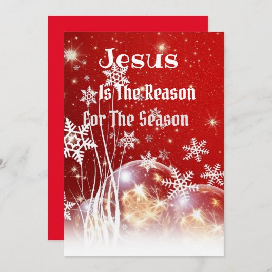 イエスがクリスマスの理由 シーズンカード (正面/裏面)