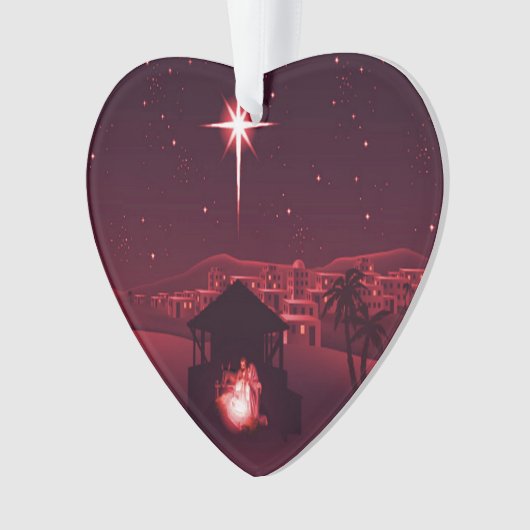 イエスがクリスマスの飾りの理由 オーナメント (正面)