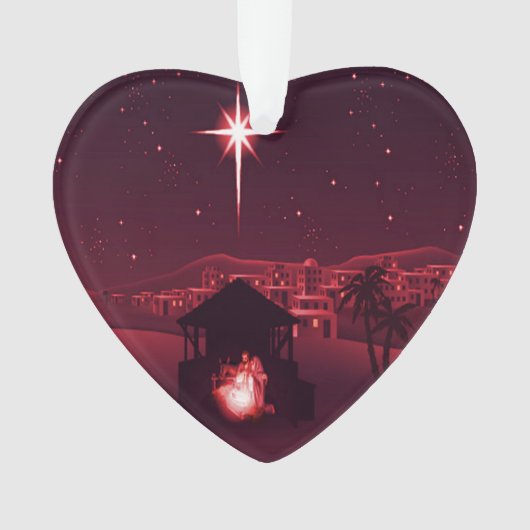 イエスがクリスマスの飾りの理由 オーナメント (正面)