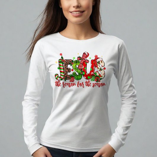イエスがクリスマスを信仰する季節の理由である Tシャツ