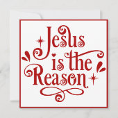 イエスがクリスマスカスタムの理由 シーズンカード (正面)