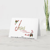 イエスがクリスマスグリーティングカードの理由 シーズンカード (裏面)