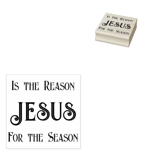 イエスがクリスマススタンプを押す理由 ラバースタンプ (押印)