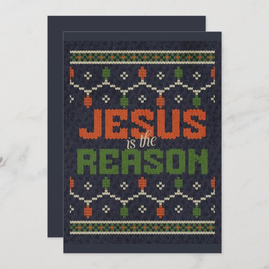 イエスがクリスマス休暇を過ごす理由 シーズンカード (正面/裏面)