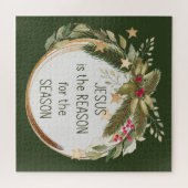 イエスがクリスマス引用文の理由 ジグソーパズル (横)