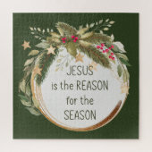 イエスがクリスマス引用文の理由 ジグソーパズル (縦)