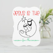 イエスがクリスマス・イエスの季節の理由である カード (スタンド正面)