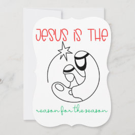 イエスがクリスマス・イエスの季節の理由である カード
