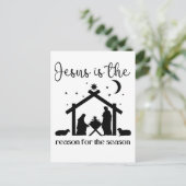 イエスがクリスマス・イエスの季節の理由である シーズンポストカード (スタンド正面)