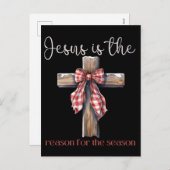イエスがクリスマス・イエスの季節の理由である シーズンポストカード (正面/裏面)