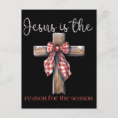イエスがクリスマス・イエスの季節の理由である シーズンポストカード (正面)