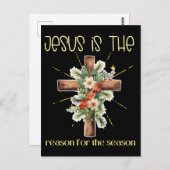 イエスがクリスマス・イエスの季節の理由である ポストカード (正面/裏面)