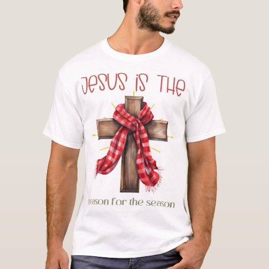 イエスがクリスマス・イエスの季節の理由である Tシャツ (正面)