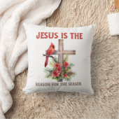 イエスがクリスマス・クロスの季節の理由である クッション (ブランケット)