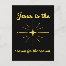イエスがクリスマス・クロスの季節の理由である シーズンポストカード
